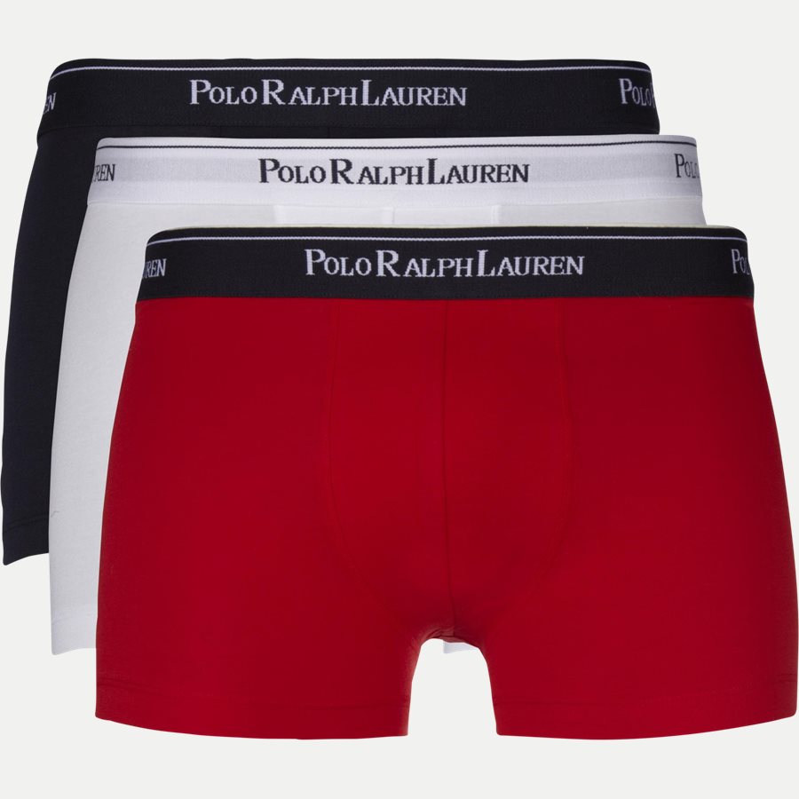 714513424 - 3-pack Classic Cotton Stretch Trunk - Undertøj - Regular - WHT/BLU/RED - 1