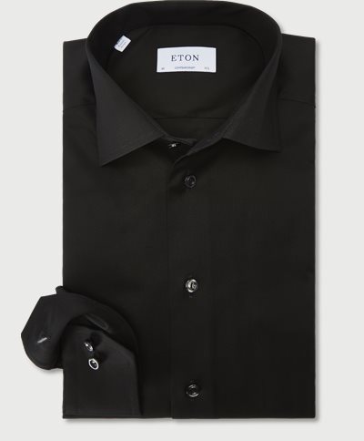 Eton Shirts 100012363 CONTEMPORARY Black