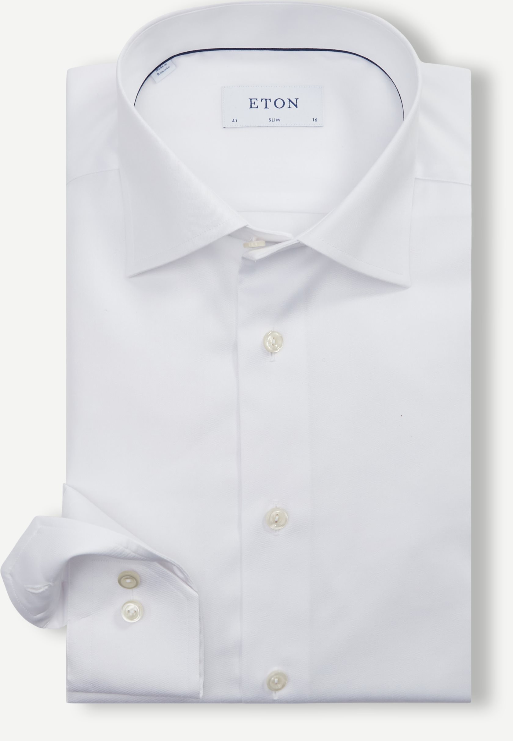 3000 Signature Twill Dress Shirt - Skjortor - Slim fit - Vit