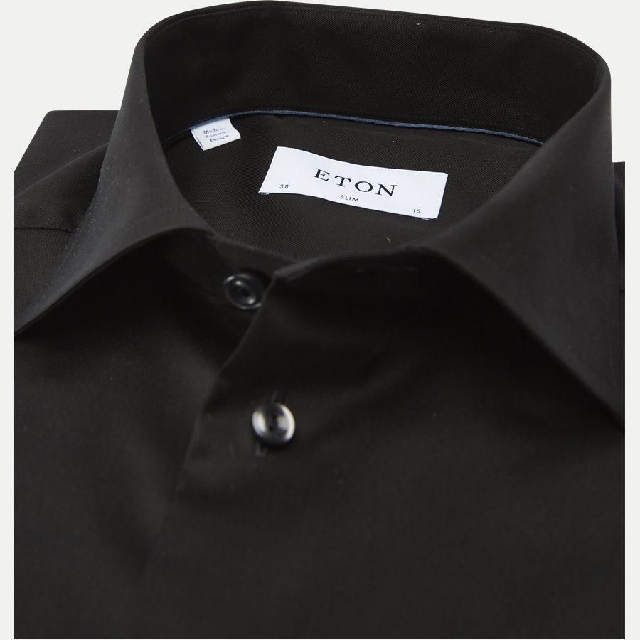 3000 79511 SLIM - 3000 Signature Twill Dress Skjorte - Skjorter - Slim - SORT - 2