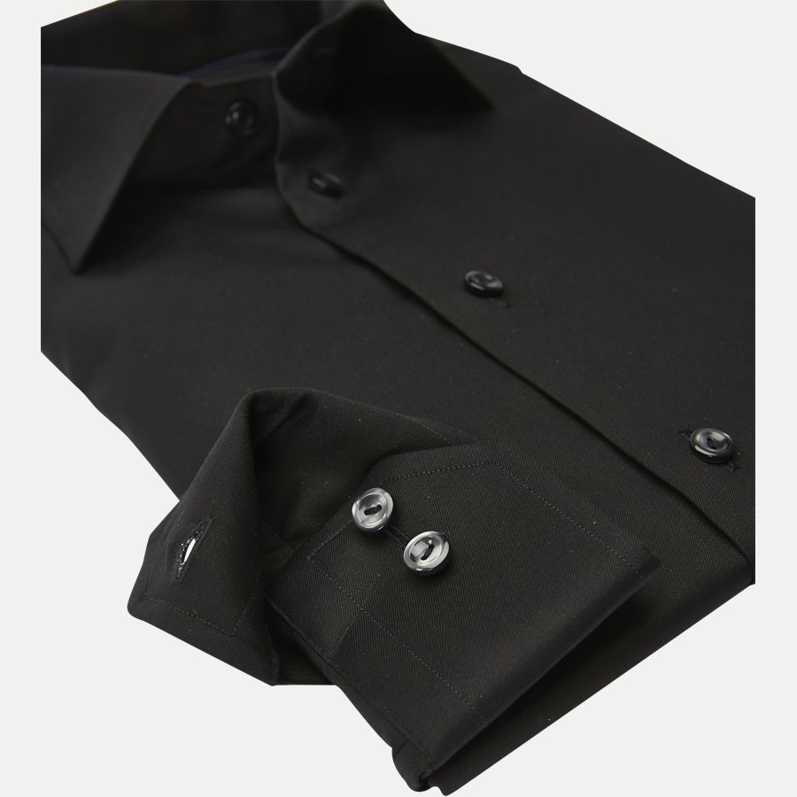 3000 79511 SLIM - 3000 Signature Twill Dress Skjorte - Skjorter - Slim - SORT - 4