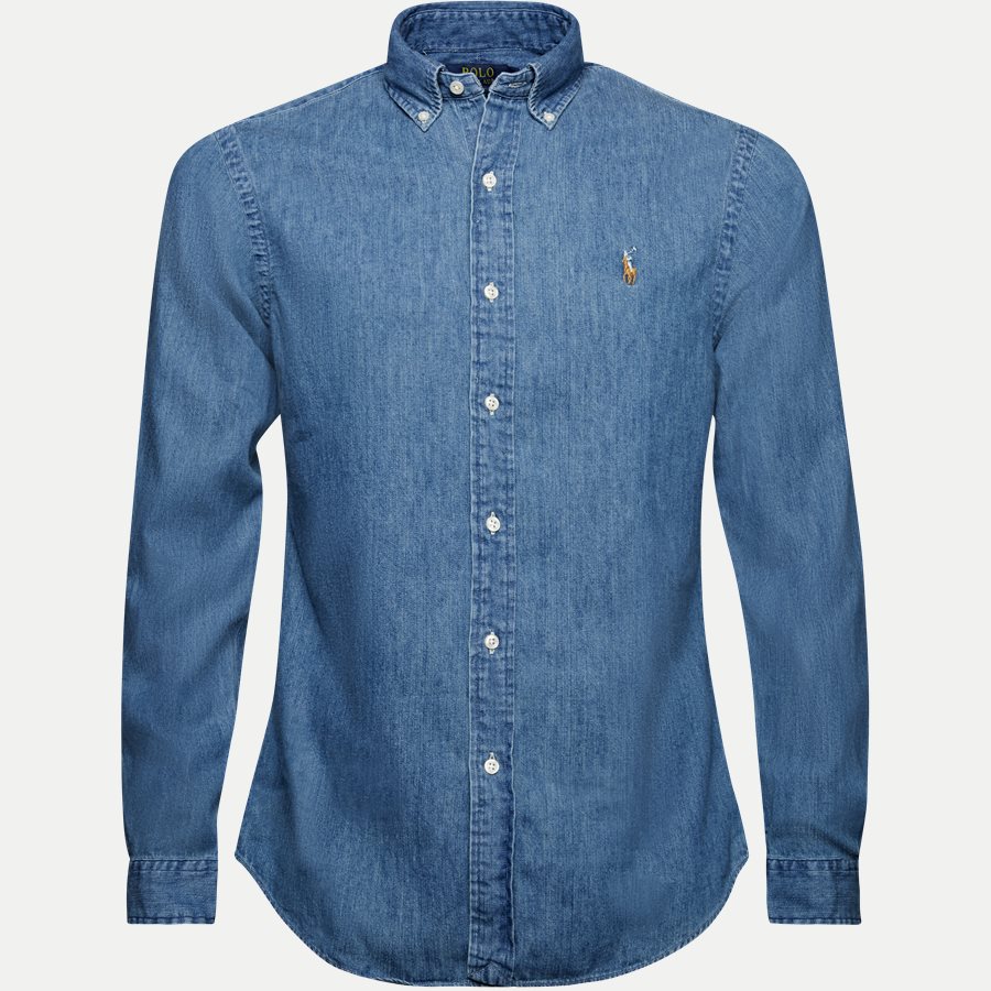 A04WSL3BCD018 FW14 - Button-down Denim skjorte - Skjorter - Slim - DENIM - 1