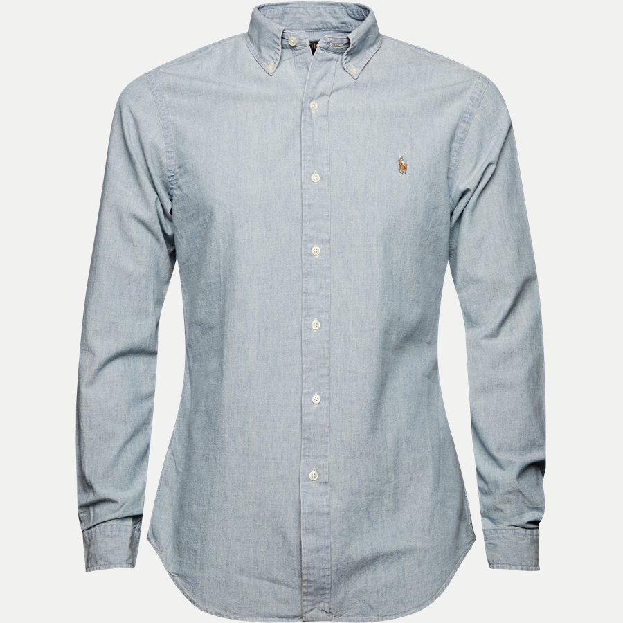 A04WSL3BC0210 FW14 - Botton-down Denim skjorte - Skjorter - Slim - BLÅ - 1