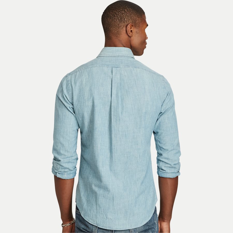 A04WSL3BC0210 FW14 - Botton-down Denim skjorte - Skjorter - Slim - BLÅ - 5