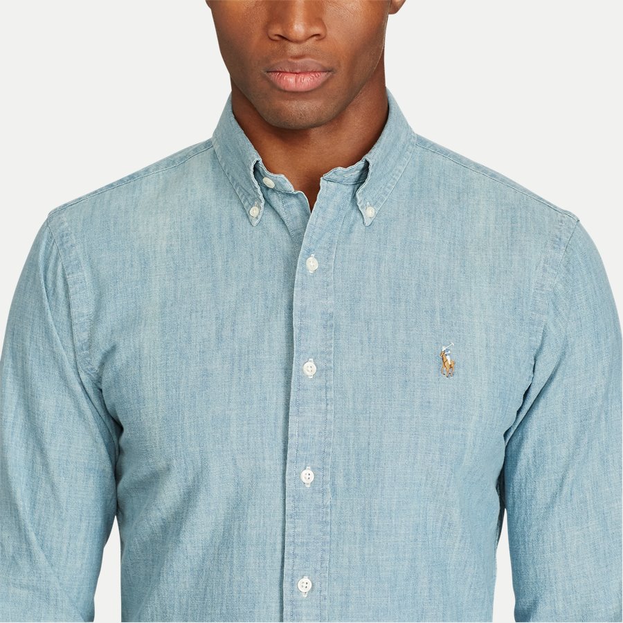 A04WSL3BC0210 FW14 - Botton-down Denim skjorte - Skjorter - Slim - BLÅ - 6