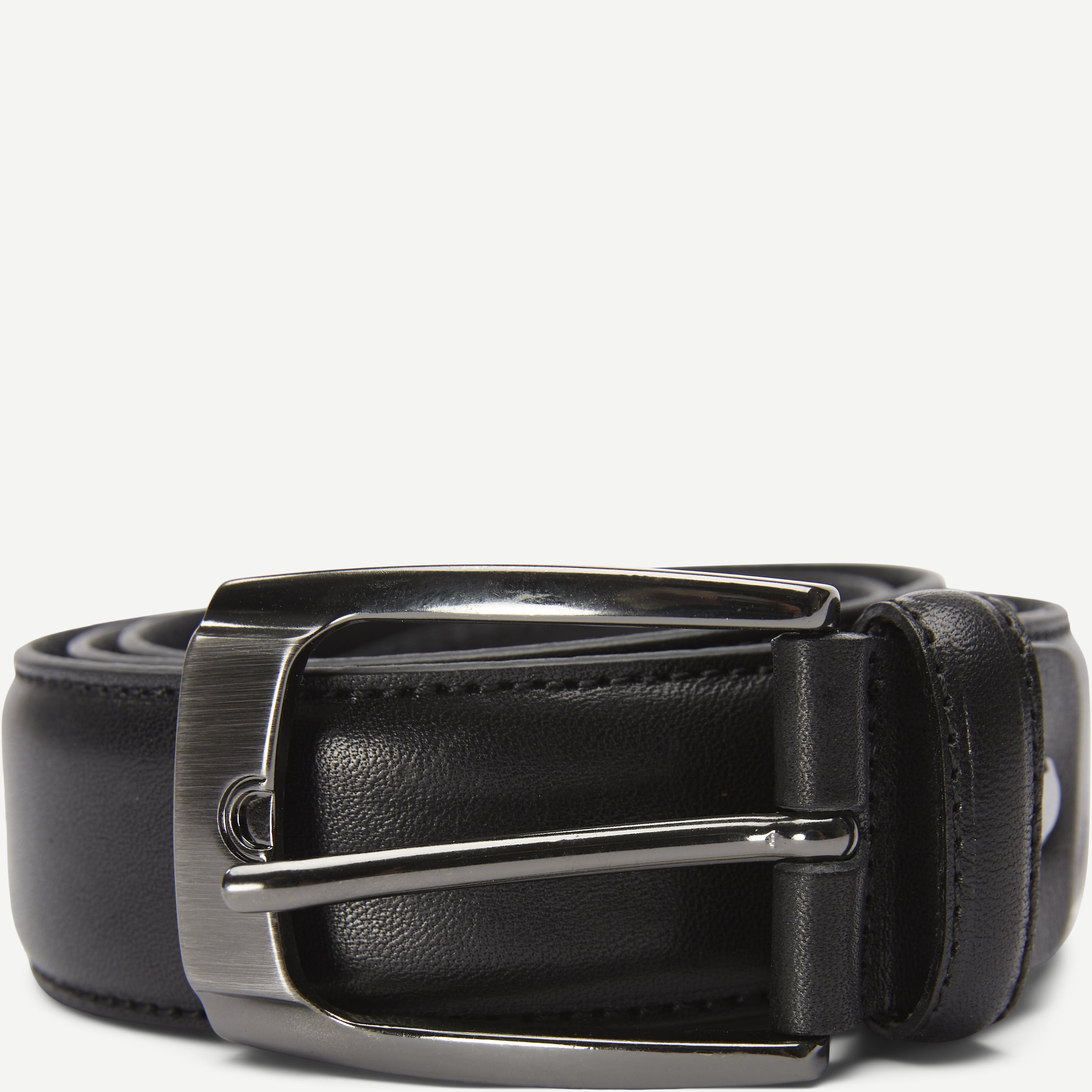 14630 Leather Belt - Bælter - Sort