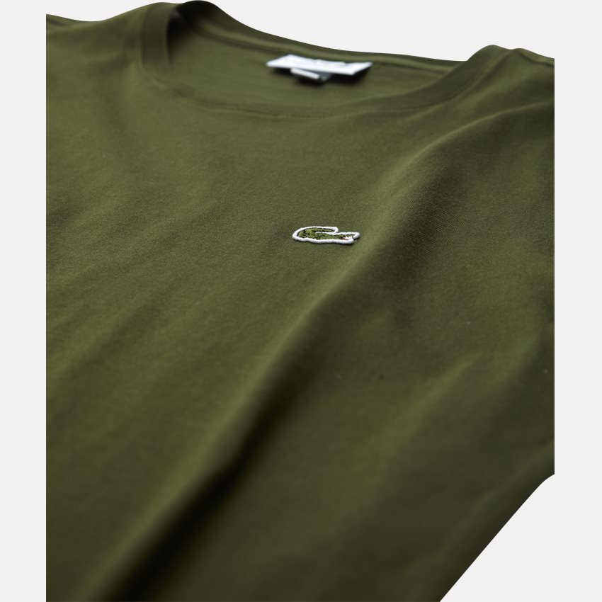 Lacoste T-shirts TH2038 TEE S/S ARMY