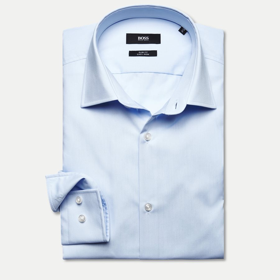 50327693 JENNO - Jenno Skjorte - Skjorter - Slim - LYSBLÅ - 1