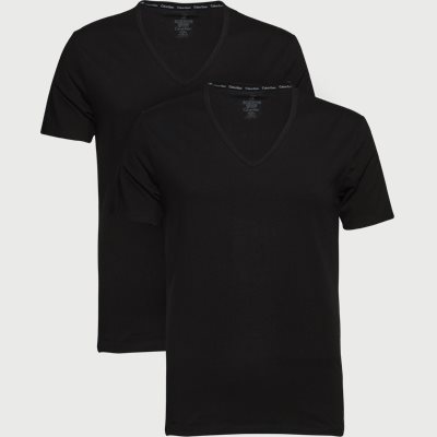 2er-Pack T-Shirt mit V-Ausschnitt Slim fit | 2er-Pack T-Shirt mit V-Ausschnitt | Schwarz