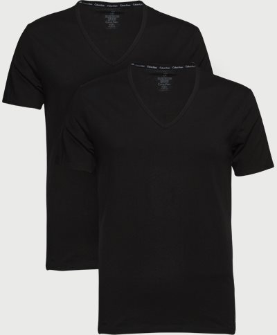 2-pack V-neck t-shirt Slim fit | 2-pack V-neck t-shirt | Black