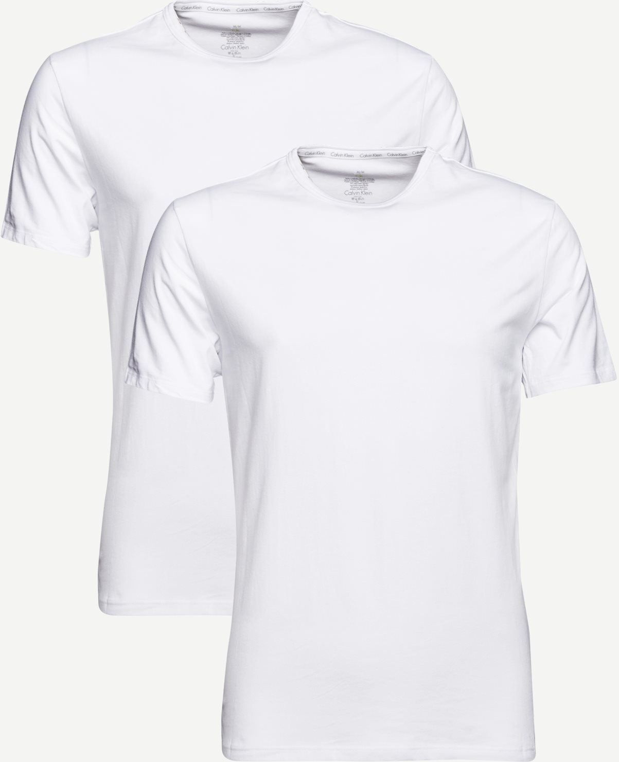 2-pak Rundhalset T-shirt - Undertøj - Regular fit - Hvid