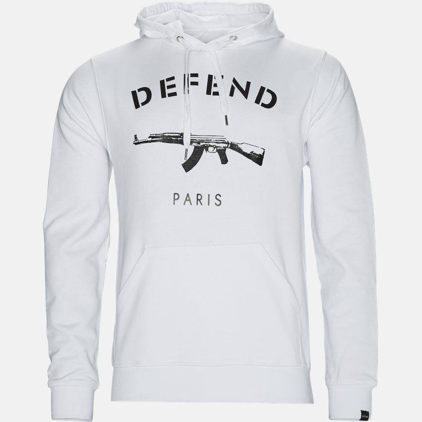 Defend Paris Sweatshirts PARIS HOOD HVID
