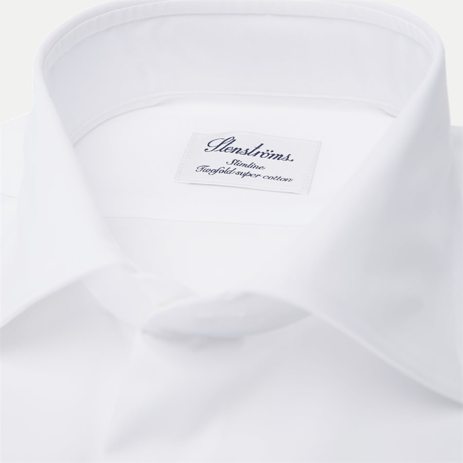 1467-000/100 SLIM - Twofold Super Cotton Skjorte - Skjorter - Slim - HVID - 2