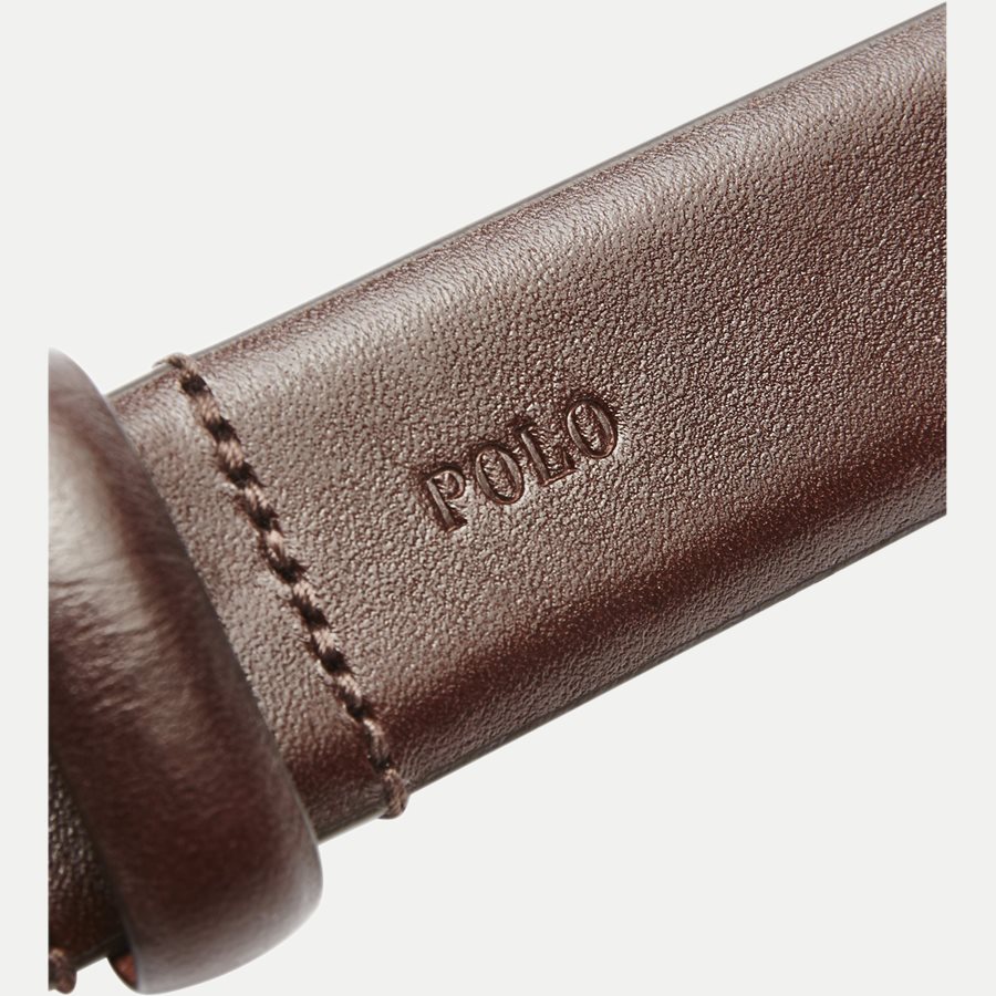 405069550 - Cowhide 3 cm. Leather Belt - Bælter - BRUN - 2