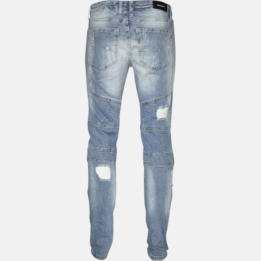 Represent Jeans DESTROYED BIKER DENIM LYSBLÅ