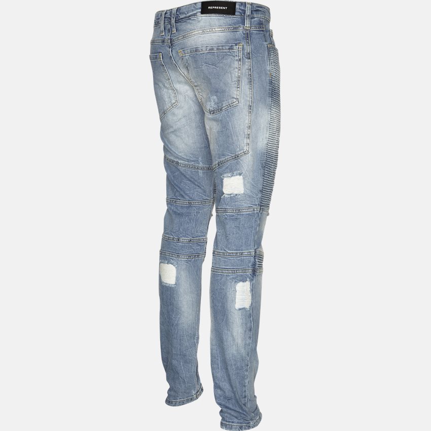 Represent Jeans DESTROYED BIKER DENIM LYSBLÅ