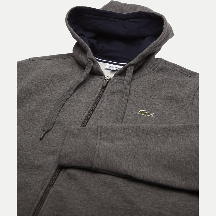 SH7609 - Hooded Zippered Sweatshirt - Sweatshirts - Regular - KOKS - 3