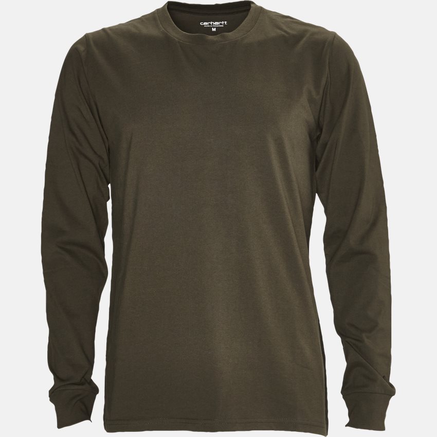 Carhartt WIP T-shirts L/S BASE T-SHIRT. I012321 CYPRESS/BLACK