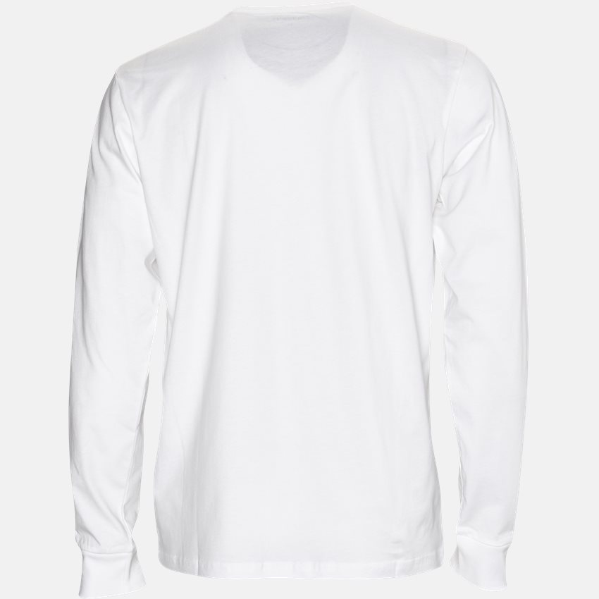 Carhartt WIP T-shirts L/S BASE T-SHIRT. I012321 WHITE/BLACK