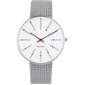 BANKERS Ø40 MM MESH LÆNKE - Bankers Ø40 mm. - Ure - Hvid
