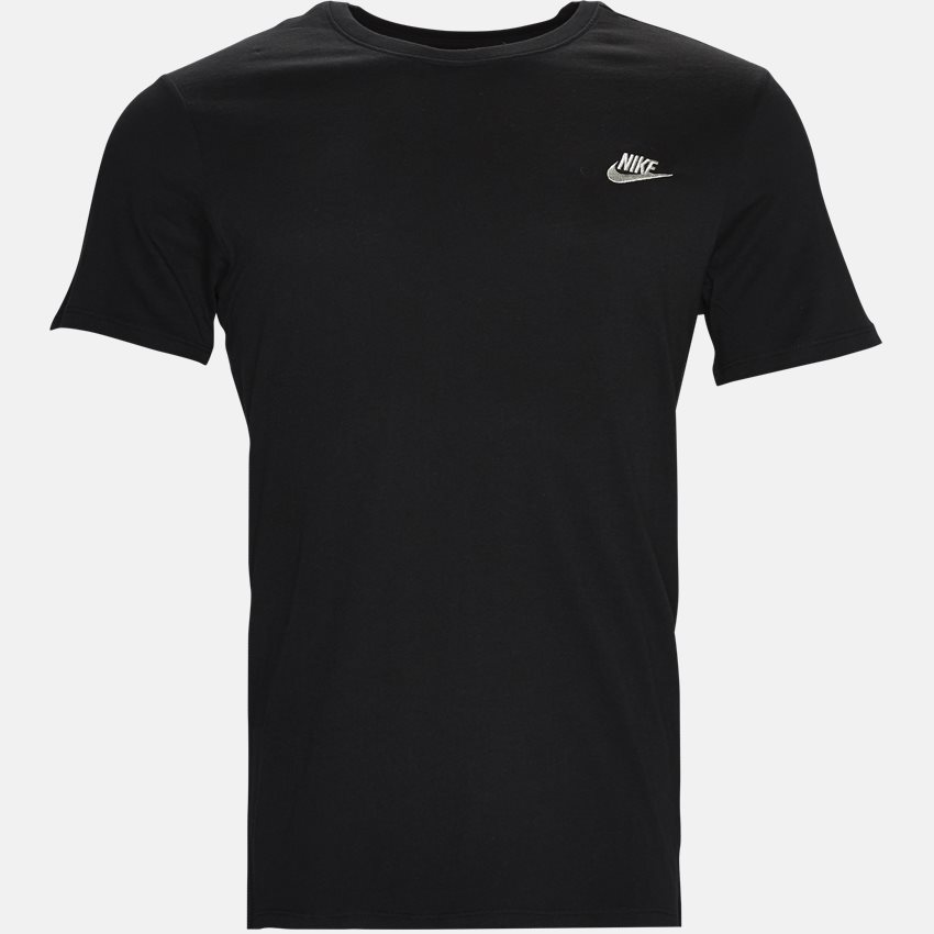 Nike T-shirts CLUB EMBRD 827021 SORT