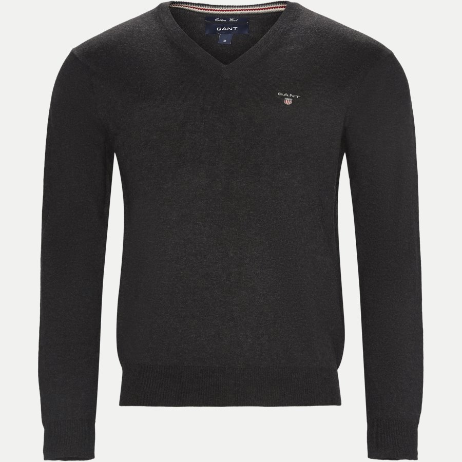 83102 V-NECK - Cotton Wool Blend V-Neck Jumper - Strik - Regular - KOKS - 1