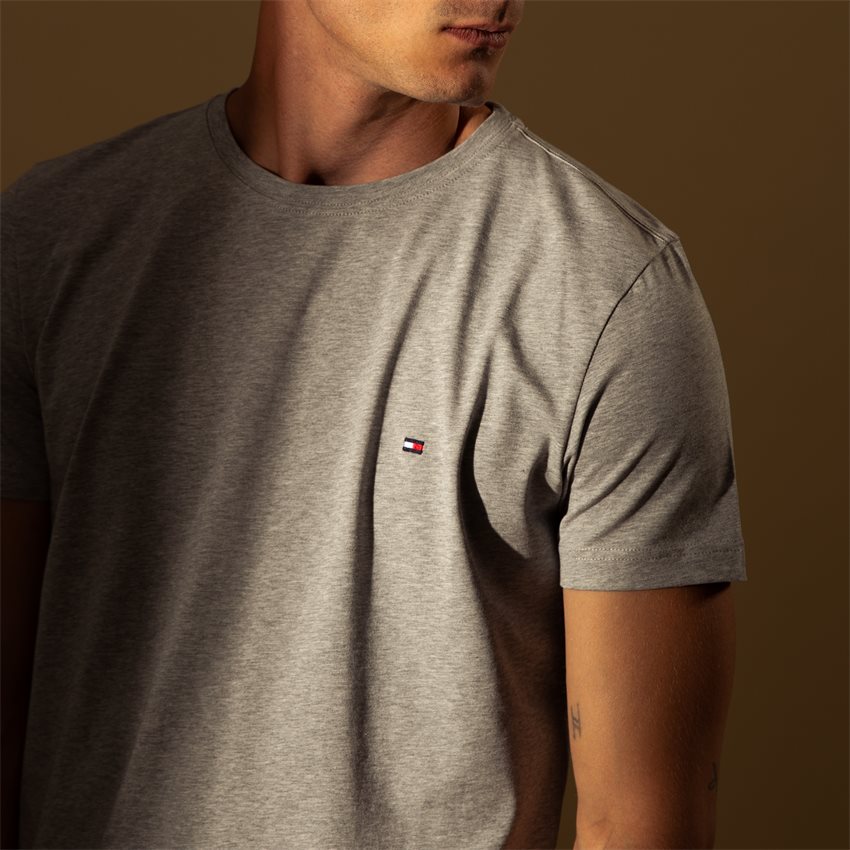 NEW STRETCH C-NK TEE T-shirts Tommy GRÅ 20 Hilfiger from EUR