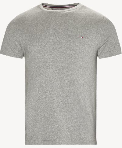New Stretch C-neck T-shirt Slim fit | New Stretch C-neck T-shirt | Grey