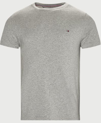 Tommy Hilfiger T-shirts NEW STRETCH C-NK TEE Grey