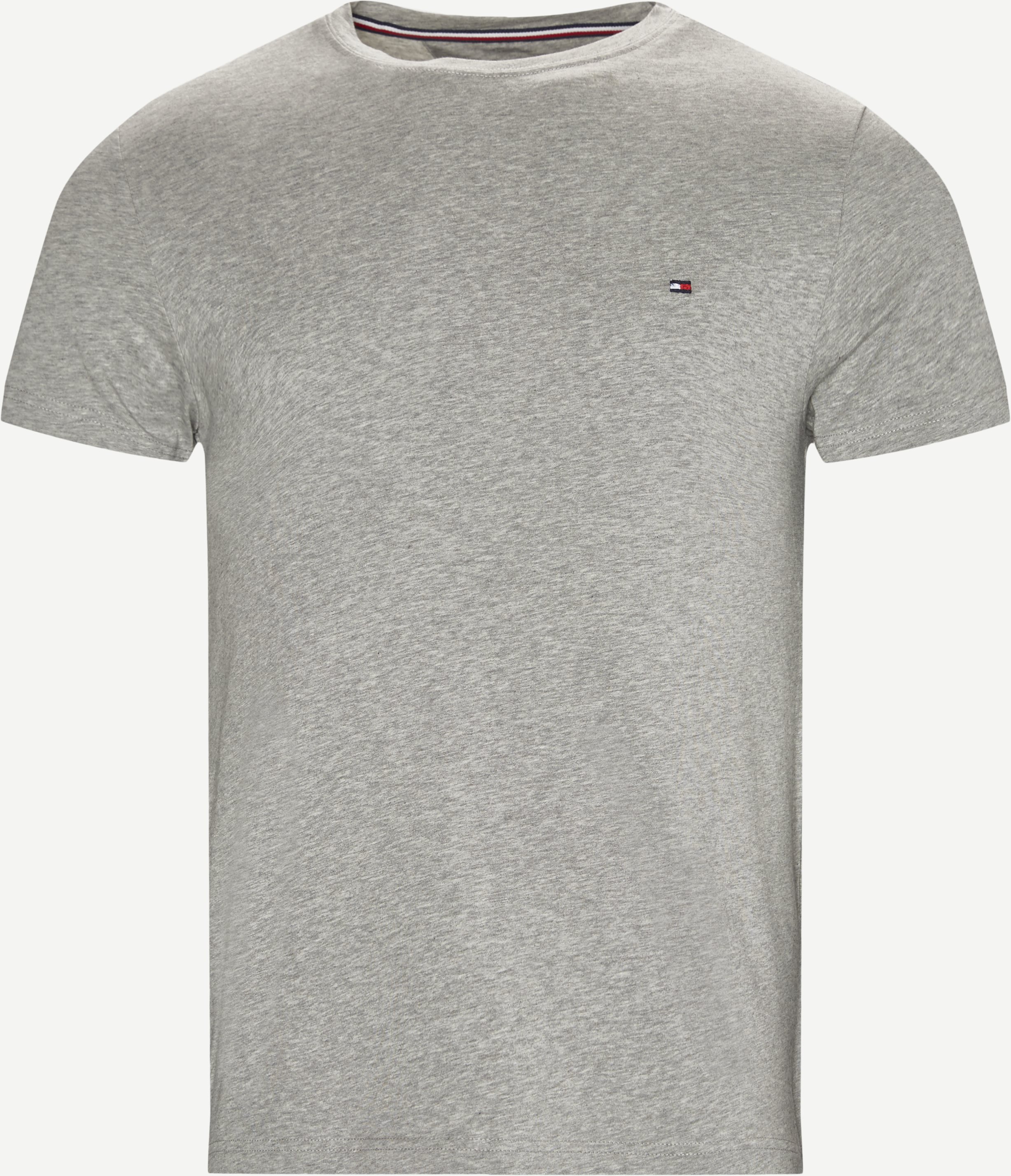 Tommy Hilfiger T-shirts NEW STRETCH C-NK TEE Grey