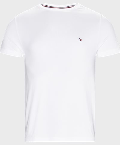 Tommy Hilfiger T-shirts NEW STRETCH C-NK TEE Vit