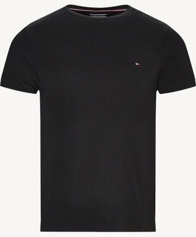 New Stretch C-neck T-shirt Slim fit | New Stretch C-neck T-shirt | Black