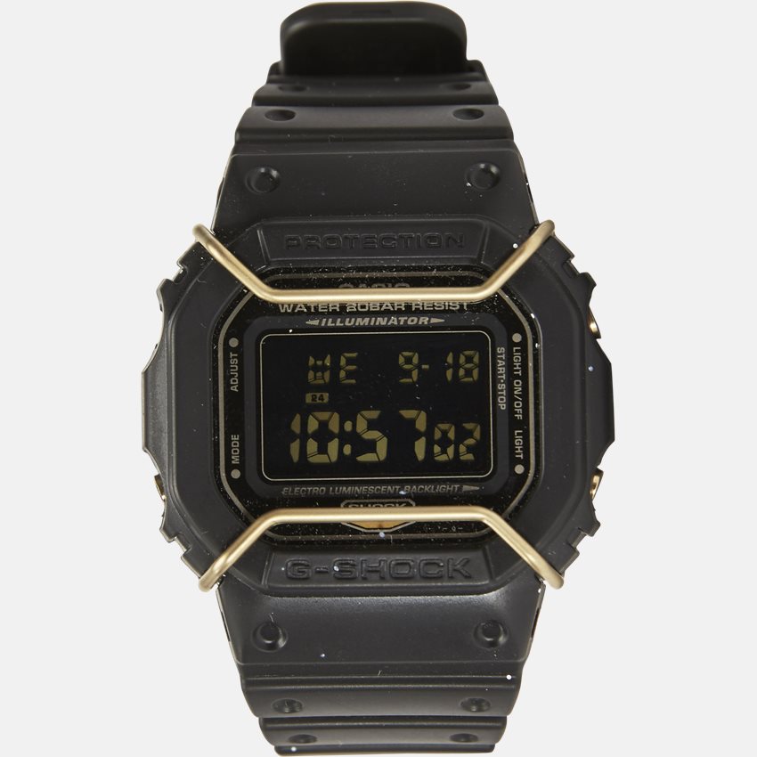 Casio Watches DW-5600P-1ER SORT/GULD