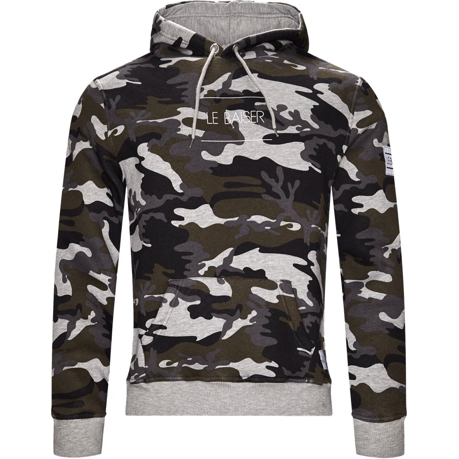 NANCY - Nancy Sweatshirt - Sweatshirts - Regular - GREY/CAMO - 1
