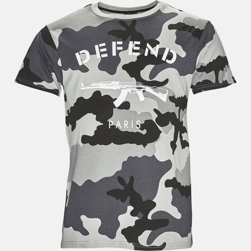 Defend Paris T-shirts PARIS TEE BLACK CAMO SORT