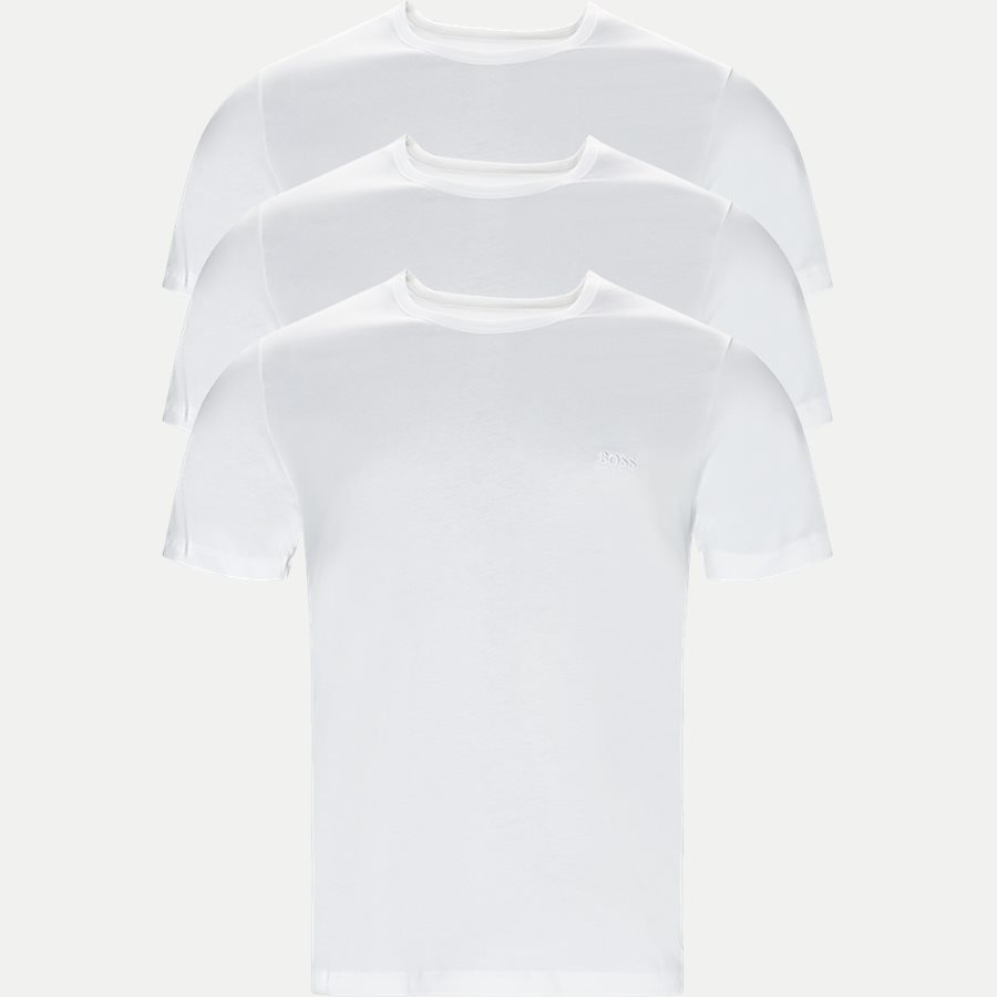 50325388 SHIRT SS RN 3P BM - 3-pak T-shirt - Undertøj - Regular - HVID - 1