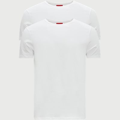 2-Pack Round T-shirt Slim fit | 2-Pack Round T-shirt | White