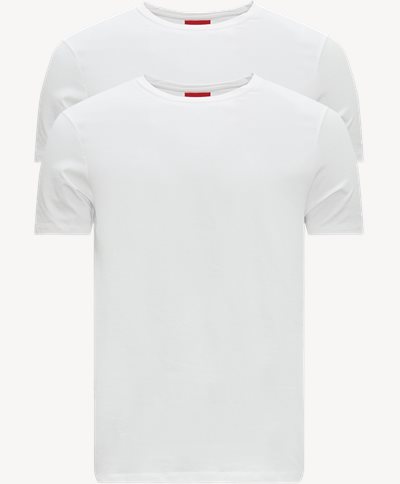 2-Pack Round T-shirt Slim fit | 2-Pack Round T-shirt | Hvid