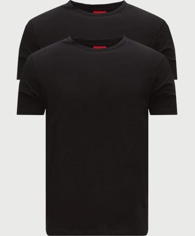 2-Pack Round T-shirt Slim fit | 2-Pack Round T-shirt | Black