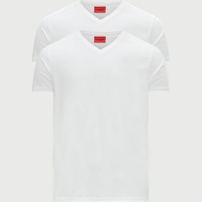 2-pack V-neck T-shirt Slim fit | 2-pack V-neck T-shirt | White