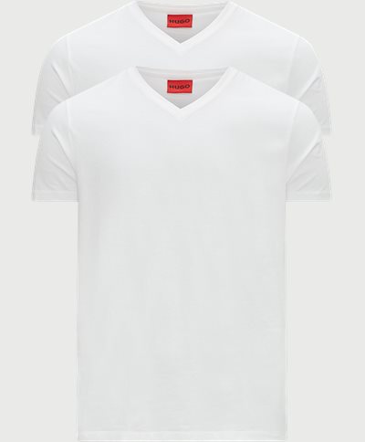 2-pak V-hals T-shirt Slim fit | 2-pak V-hals T-shirt | Hvid