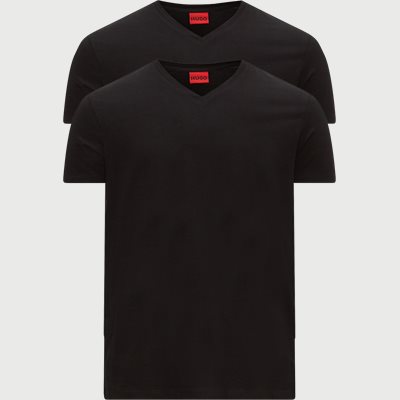 2er-Pack T-Shirt mit V-Ausschnitt Slim fit | 2er-Pack T-Shirt mit V-Ausschnitt | Schwarz
