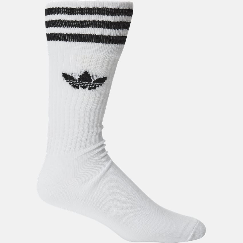 Adidas Originals Socks SOLID CREW SOCK S214 HVID