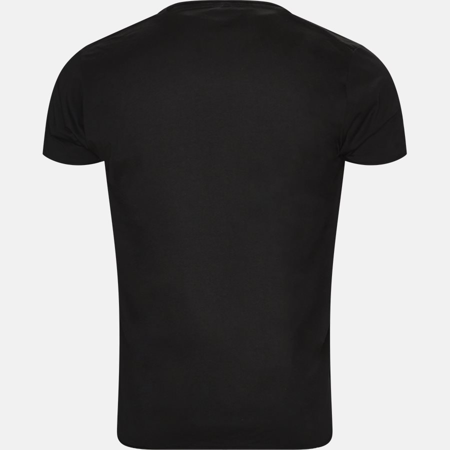 RAW EDGE - RAW EDGE t-shirt - T-shirts - Regular slim fit - BLACK - 2