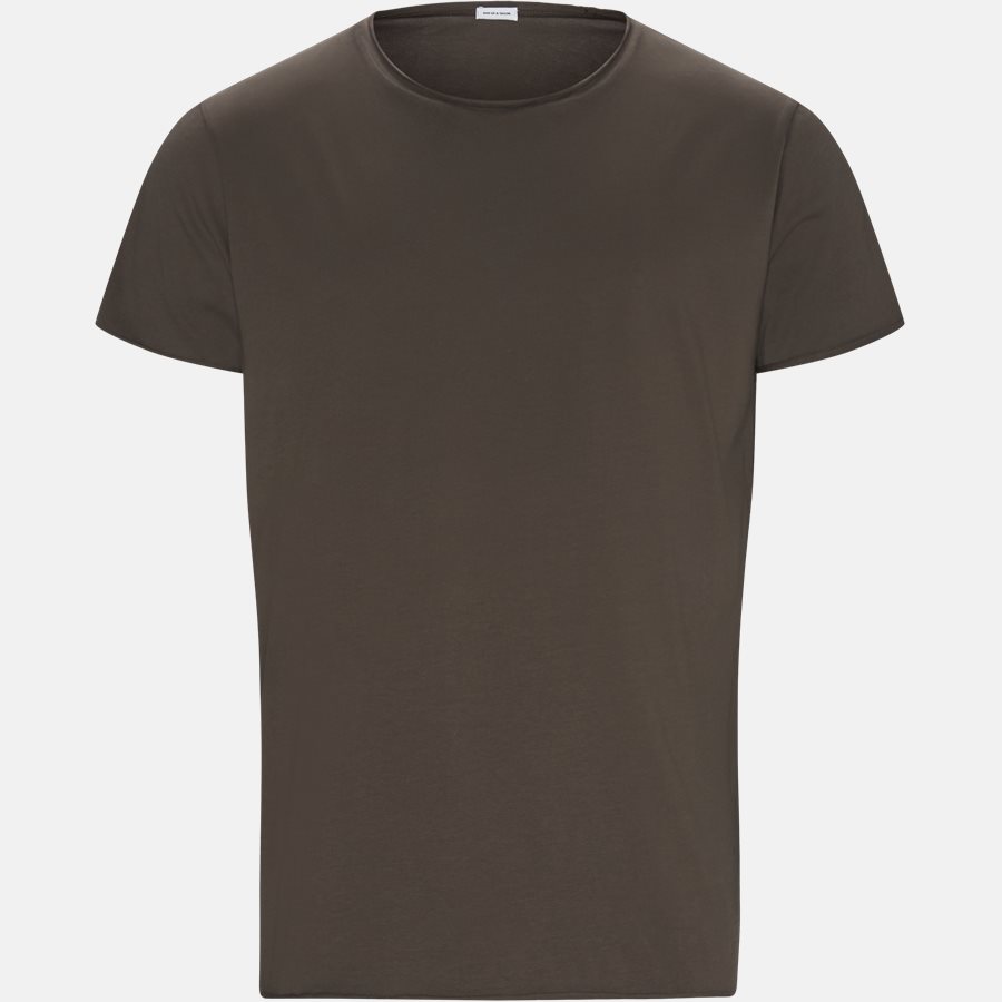 RAW EDGE - RAW EDGE t-shirt - T-shirts - Regular slim fit - BROWN - 1