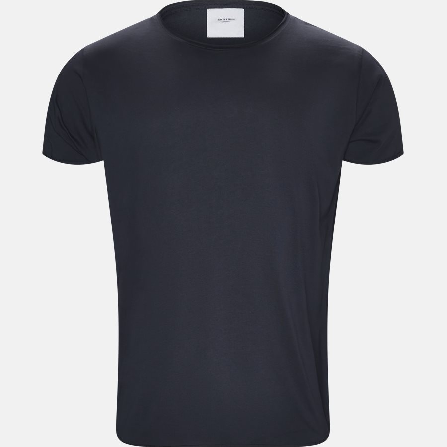 RAW EDGE - RAW EDGE t-shirt - T-shirts - Regular slim fit - NAVY - 1