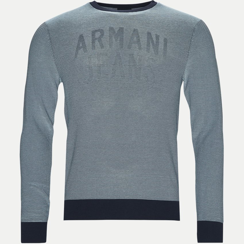 Emporio Armani Knitwear 3Y6 MB7 6M1AZ BLÅ