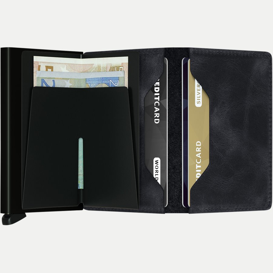 SV VINTAGE - Sv Vintage Slim Wallet - Accessories - BLACK - 3