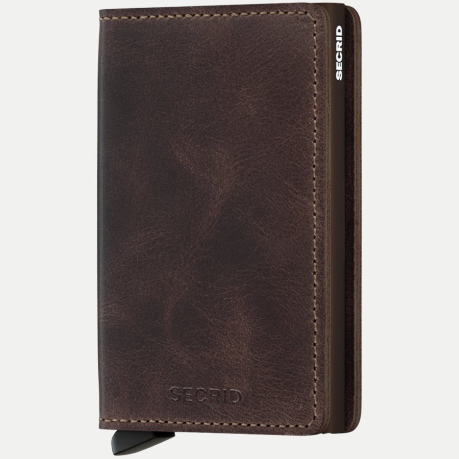 SV VINTAGE - Sv Vintage Slim Wallet - Accessories - CHOCOLATE - 1