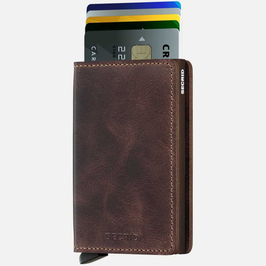 SV VINTAGE - Sv Vintage Slim Wallet - Accessories - CHOCOLATE - 2